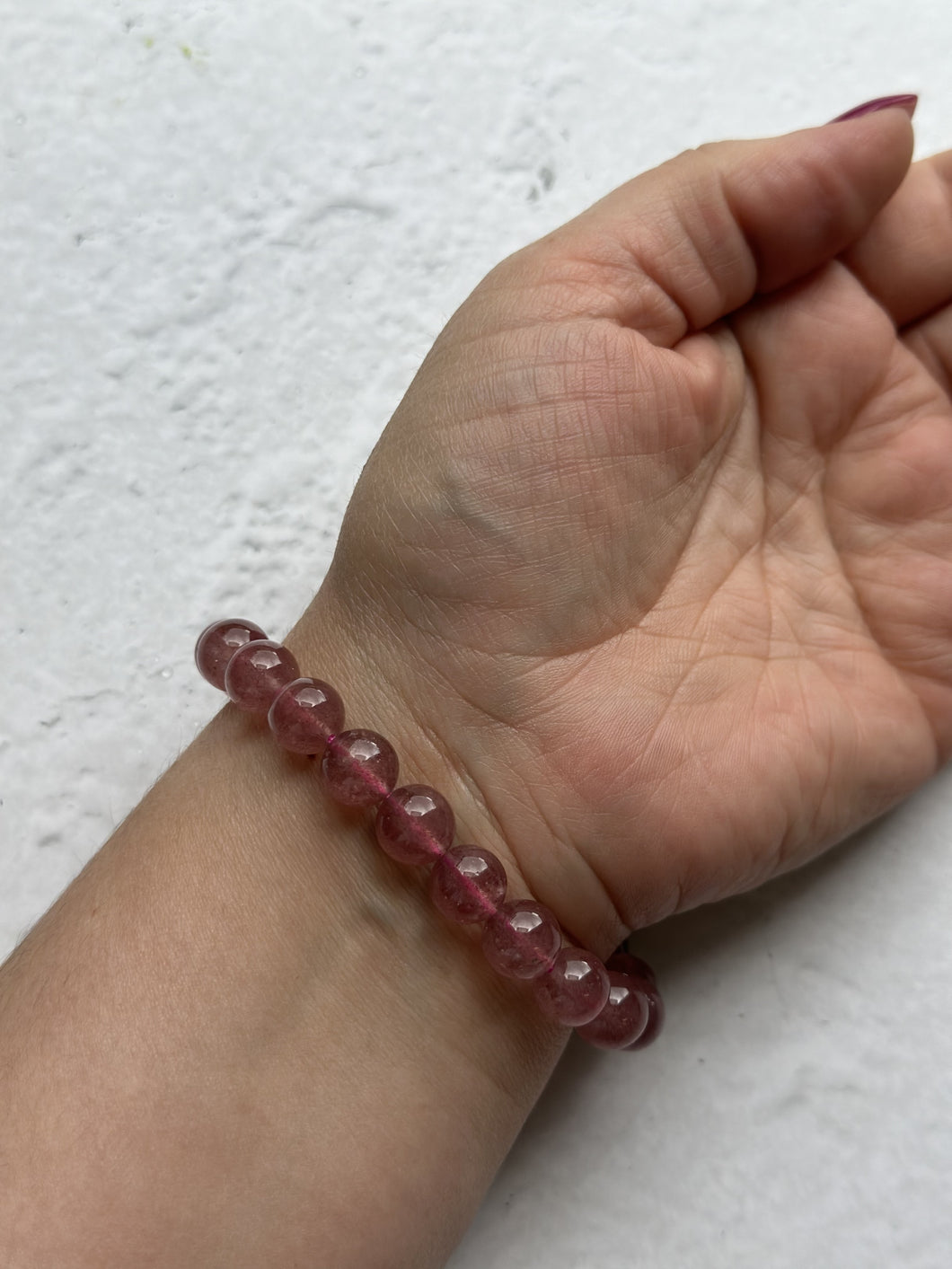 Strawberry Quartz Bracelet 10mm